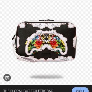 NEW SET. Sprayground Floral Cosmetic Case & matching mini duffle
